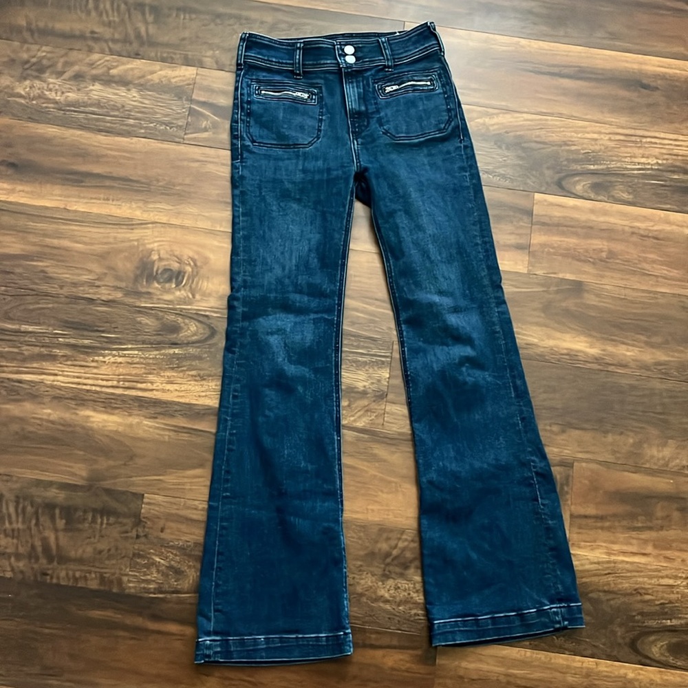 PILCRO AND THE LETTERPRESS ANTHROPOLOGIE High-Rise trouser bootcut jean size 27